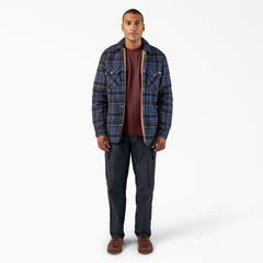 Men - Dickies Water Repellent Fleece-Lined Flannel Shirt Jacket