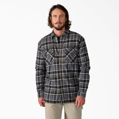 Men - Dickies Water Repellent Fleece-Lined Flannel Shirt Jacket
