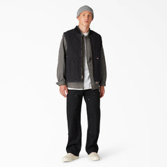 Men|Women - Dickies Stonewashed Duck High Pile Fleece Lined Vest