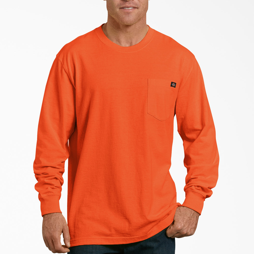 Men - Dickies Heavyweight Neon Long Sleeve Pocket T-Shirt