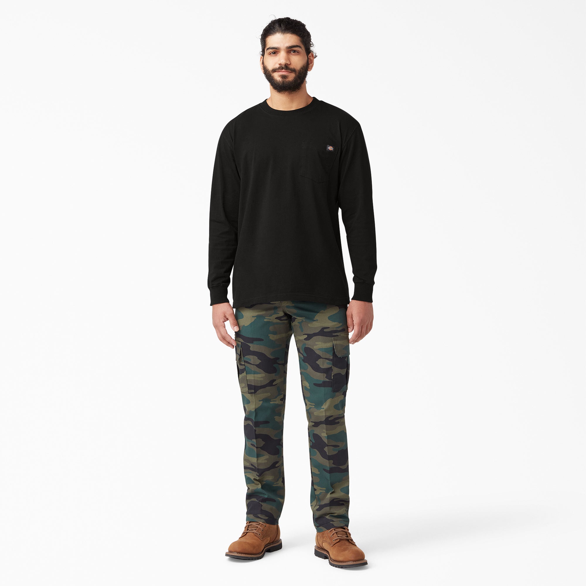 Men - Dickies Heavyweight Long Sleeve Pocket T-Shirt