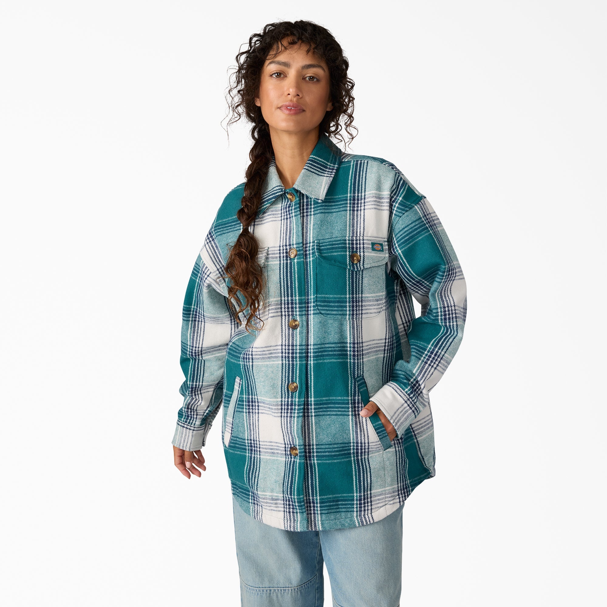 Women|Sale - Dickies Women's Flannel Shacket