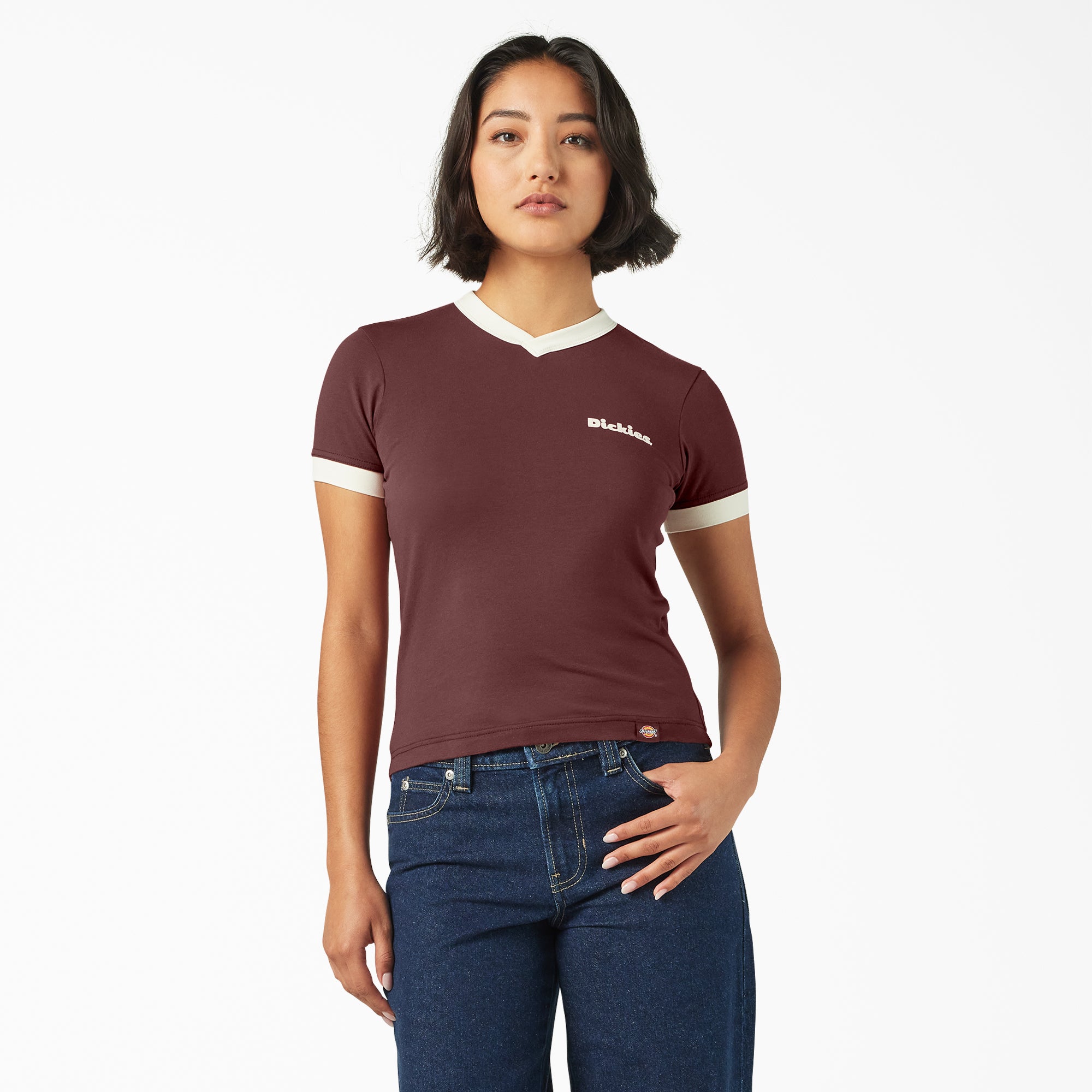 Women|Sale - Dickies Women’s Slayden Ringer Tee