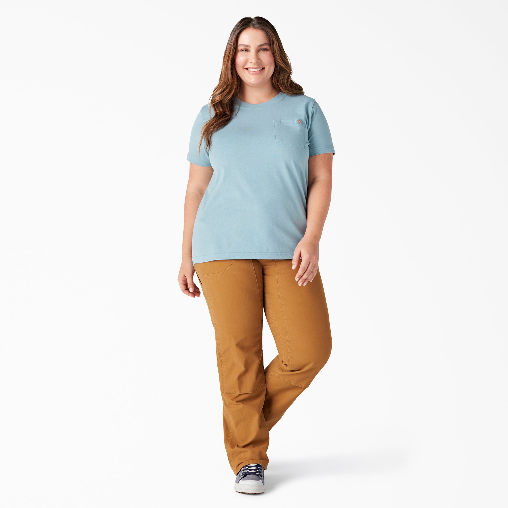 Women - Dickies Women's Plus Heavyweight Short Sleeve Pocket T-Shirt