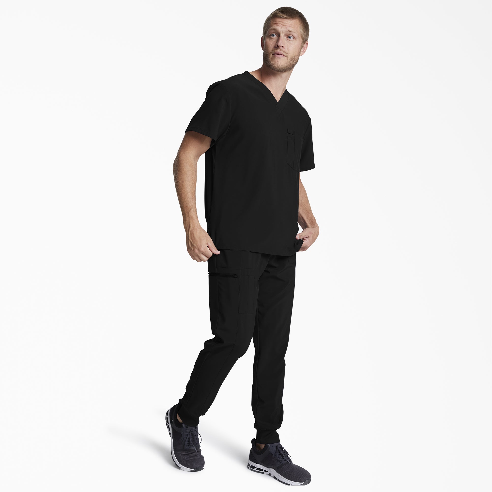 Men|Scrubs - Dickies Men's EDS Essentials Tuckable V-Neck Scrub Top