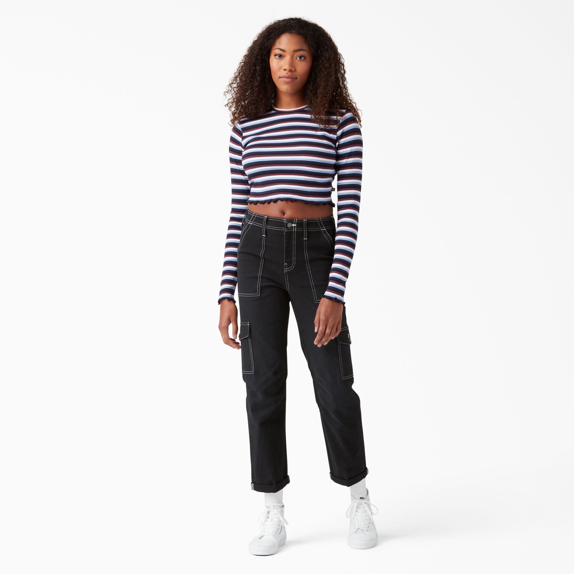 Women - Dickies Women's Skinny Fit Cuffed Cargo Pants