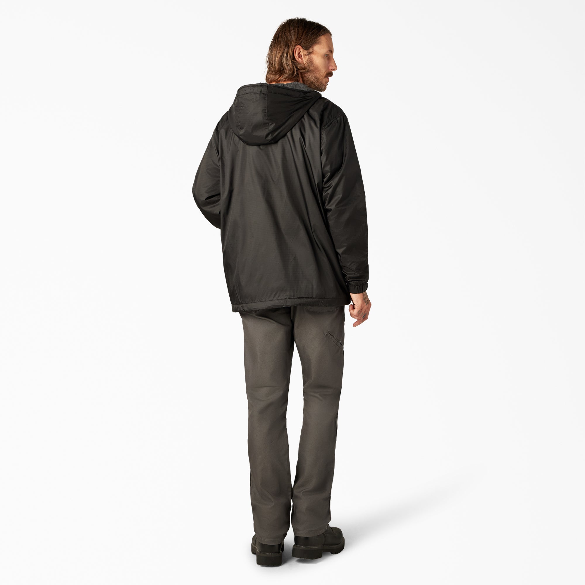 Men - Dickies Fleece Lined Nylon Hooded Jacket