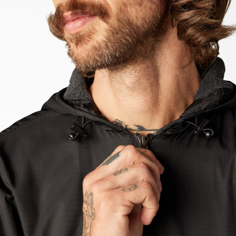 Men - Dickies Fleece Lined Nylon Hooded Jacket