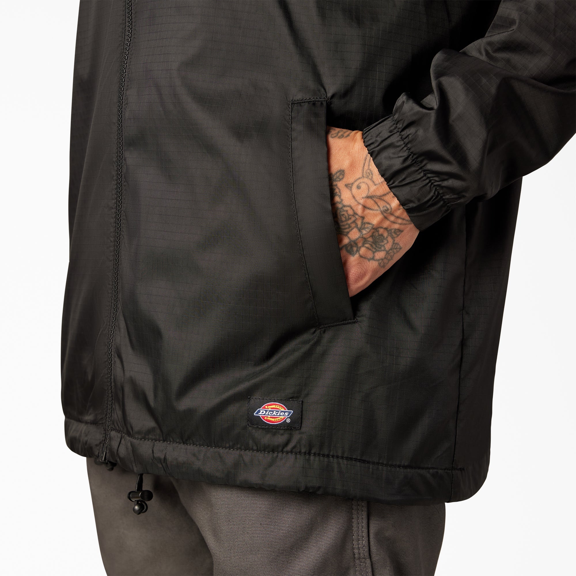 Men - Dickies Fleece Lined Nylon Hooded Jacket