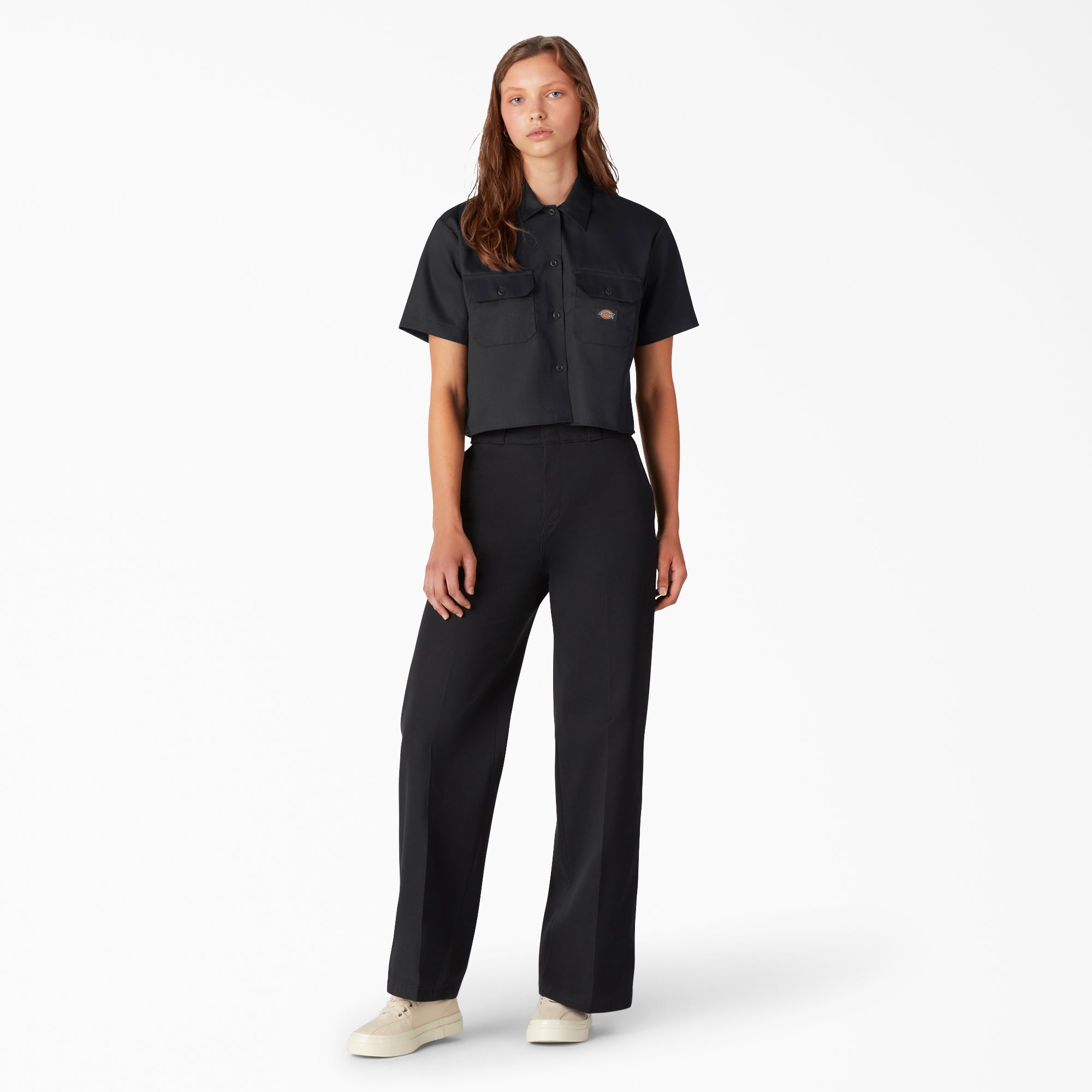 Men|Women|Kids - Dickies Women's Cropped Work Shirt