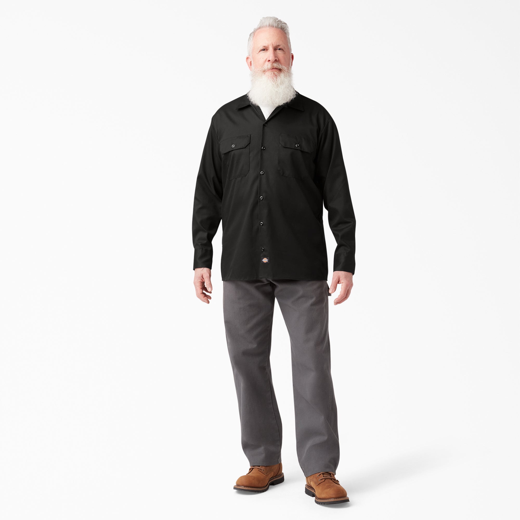 Men - Dickies FLEX Relaxed Fit Long Sleeve Work Shirt