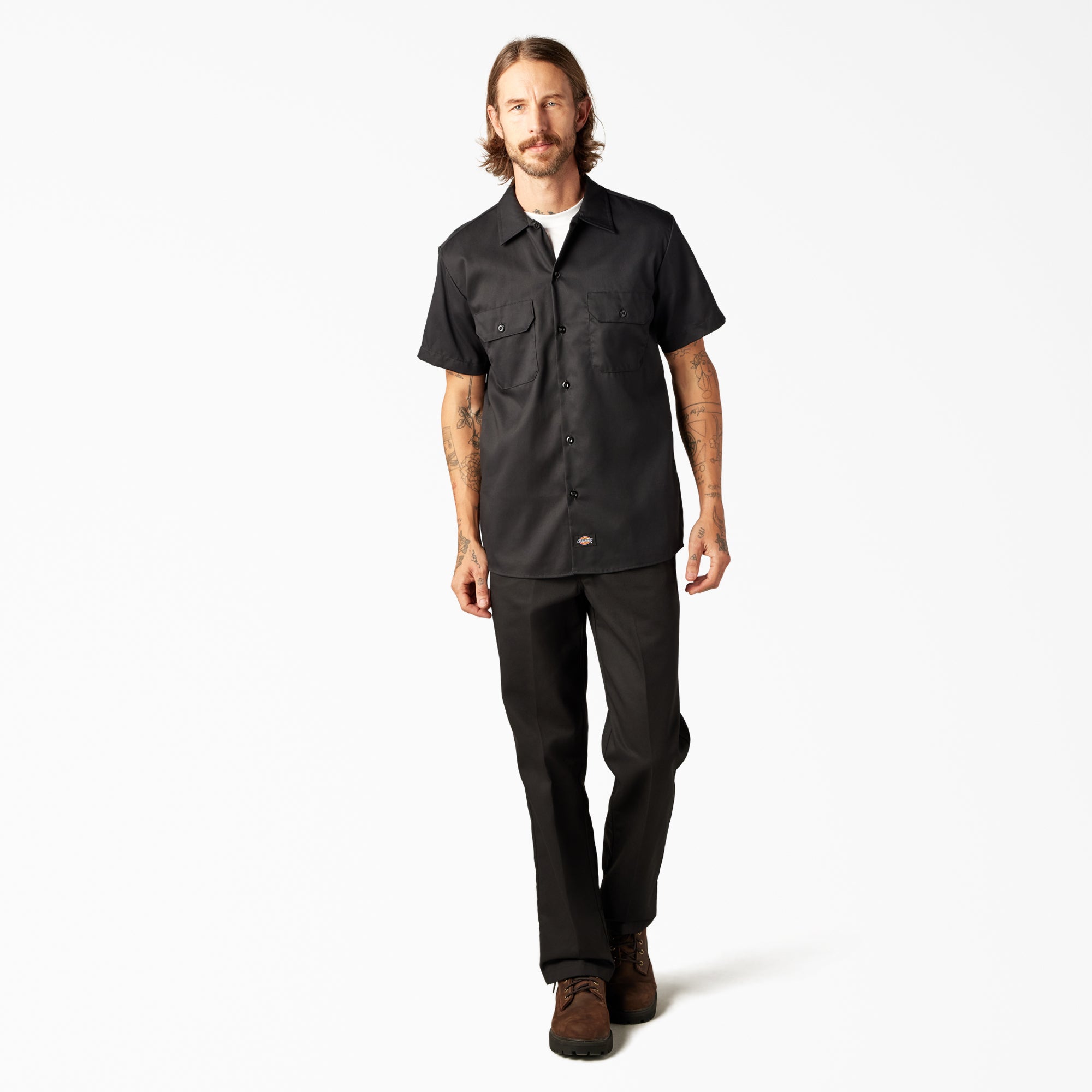 Men - Dickies FLEX Slim Fit Short Sleeve Work Shirt