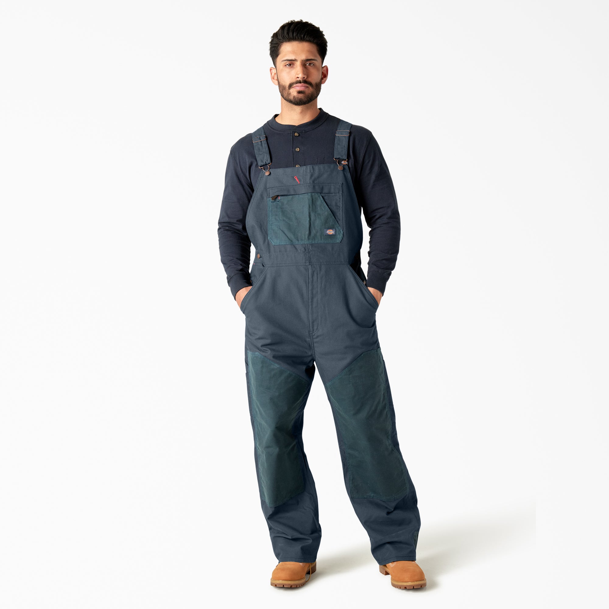 Men|Women - Dickies Waxed Canvas Double Front Bib Overalls
