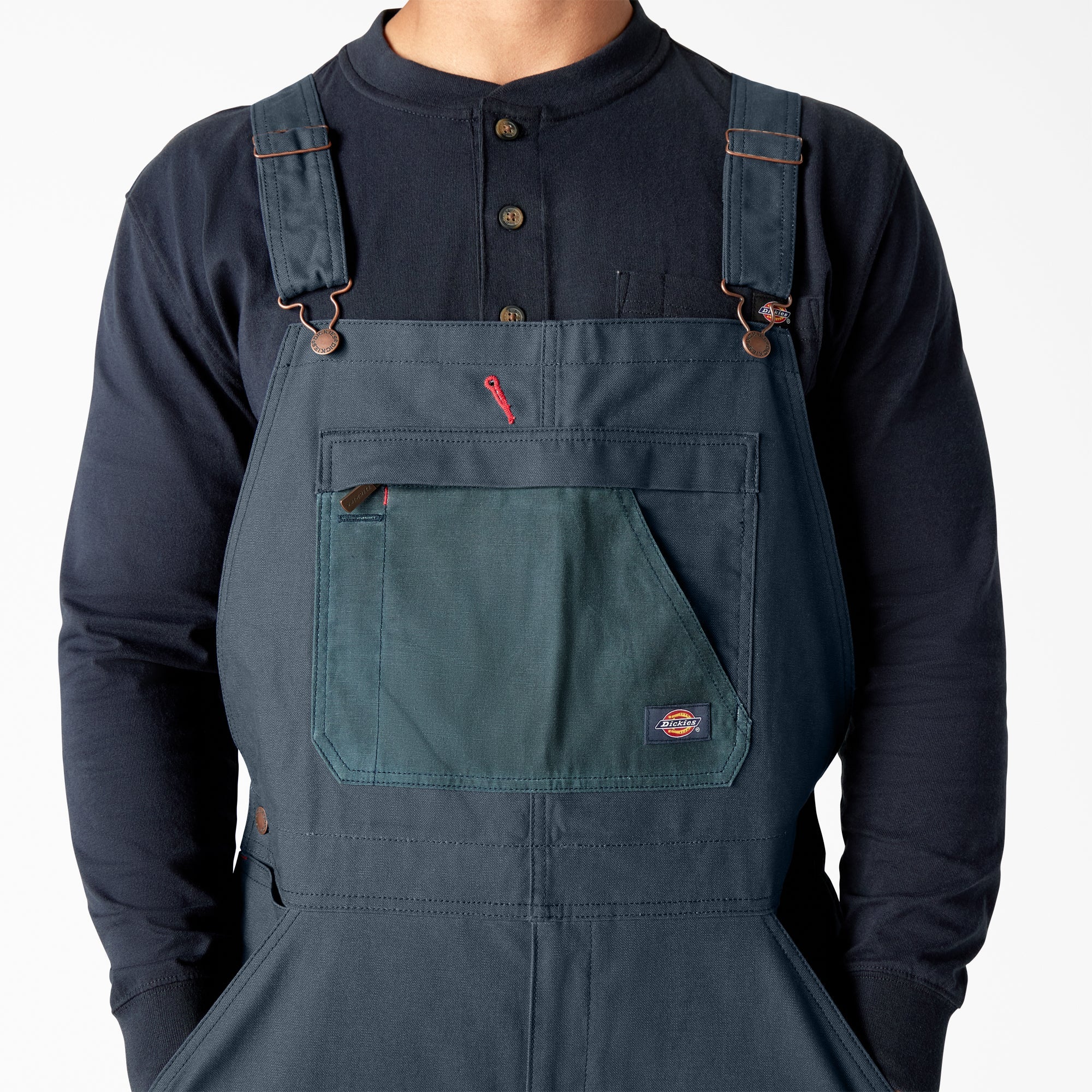 Men|Women - Dickies Waxed Canvas Double Front Bib Overalls