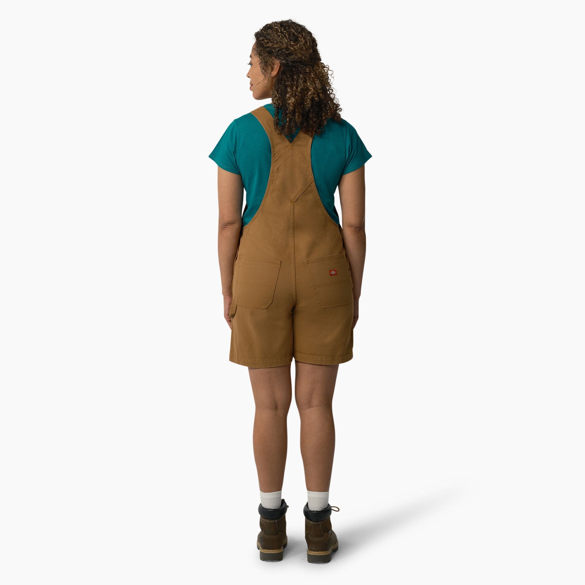 Women - Dickies Women's Relaxed Fit Bib Shortalls, 7"