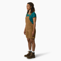 Women - Dickies Women's Relaxed Fit Bib Shortalls, 7"