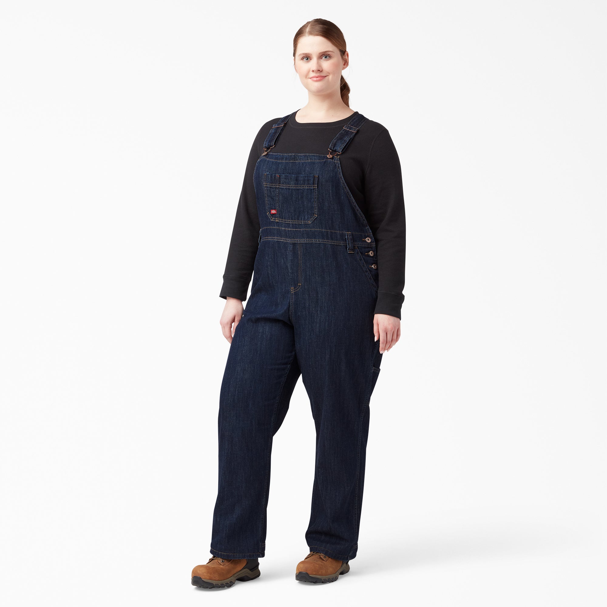 Women|Scrubs - Dickies Women's Plus Relaxed Fit Bib Overalls