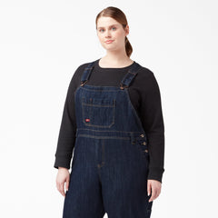 Women|Scrubs - Dickies Women's Plus Relaxed Fit Bib Overalls