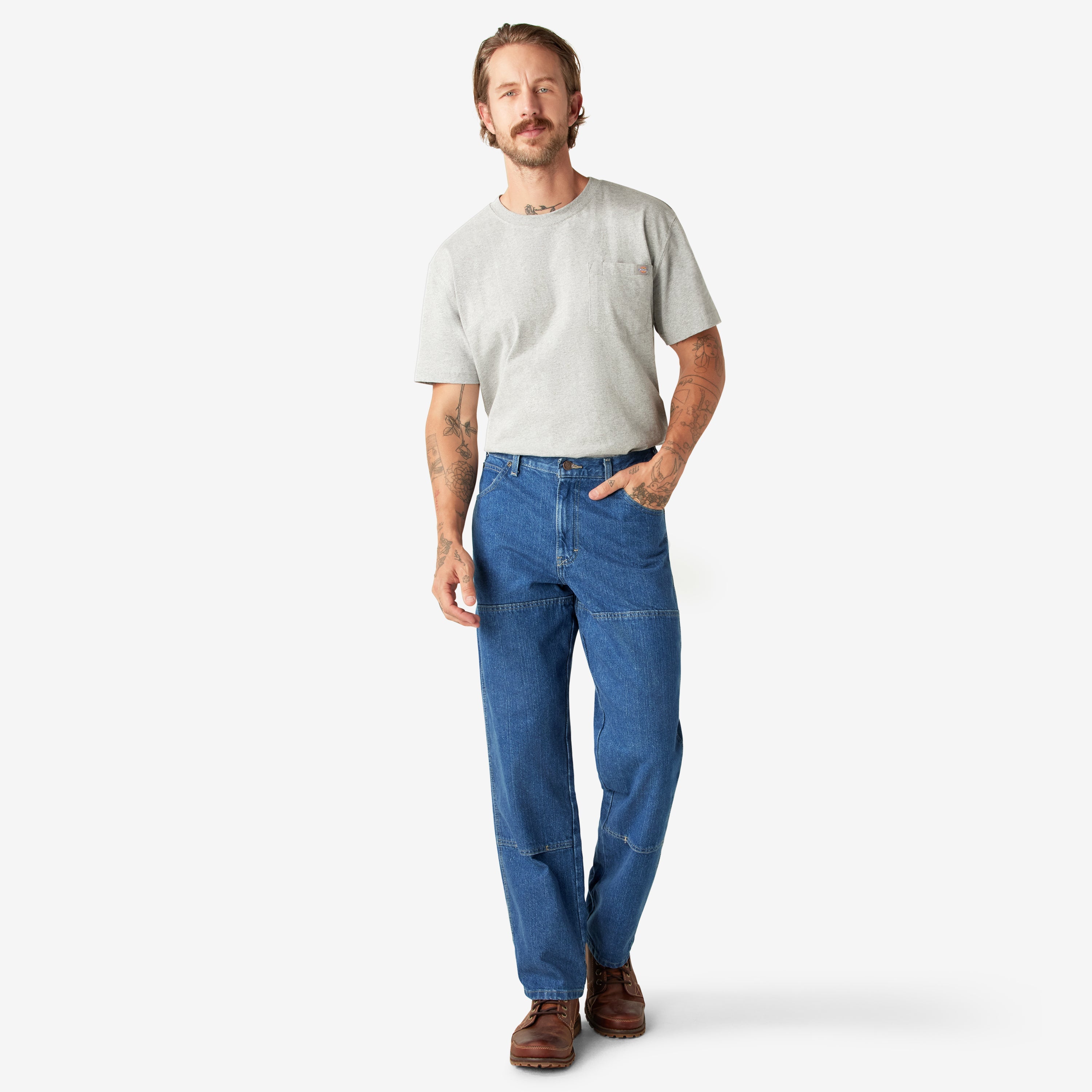 Men|Sale - Dickies Relaxed Fit Double Knee Jeans