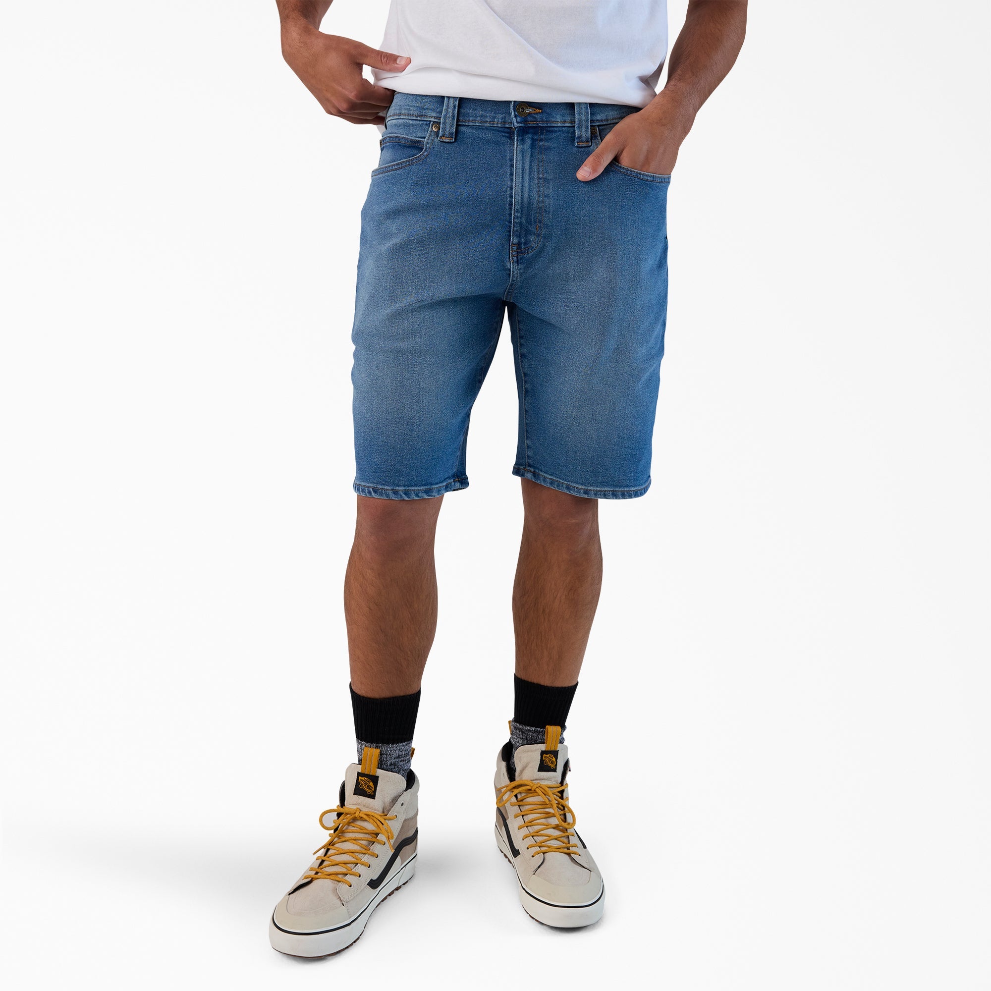 Men|Women - Dickies FLEX 5-Pocket Denim Shorts, 11"