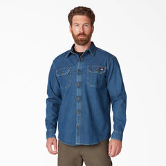 Men - Dickies FLEX Denim Long Sleeve Shirt