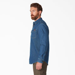 Men - Dickies FLEX Denim Long Sleeve Shirt