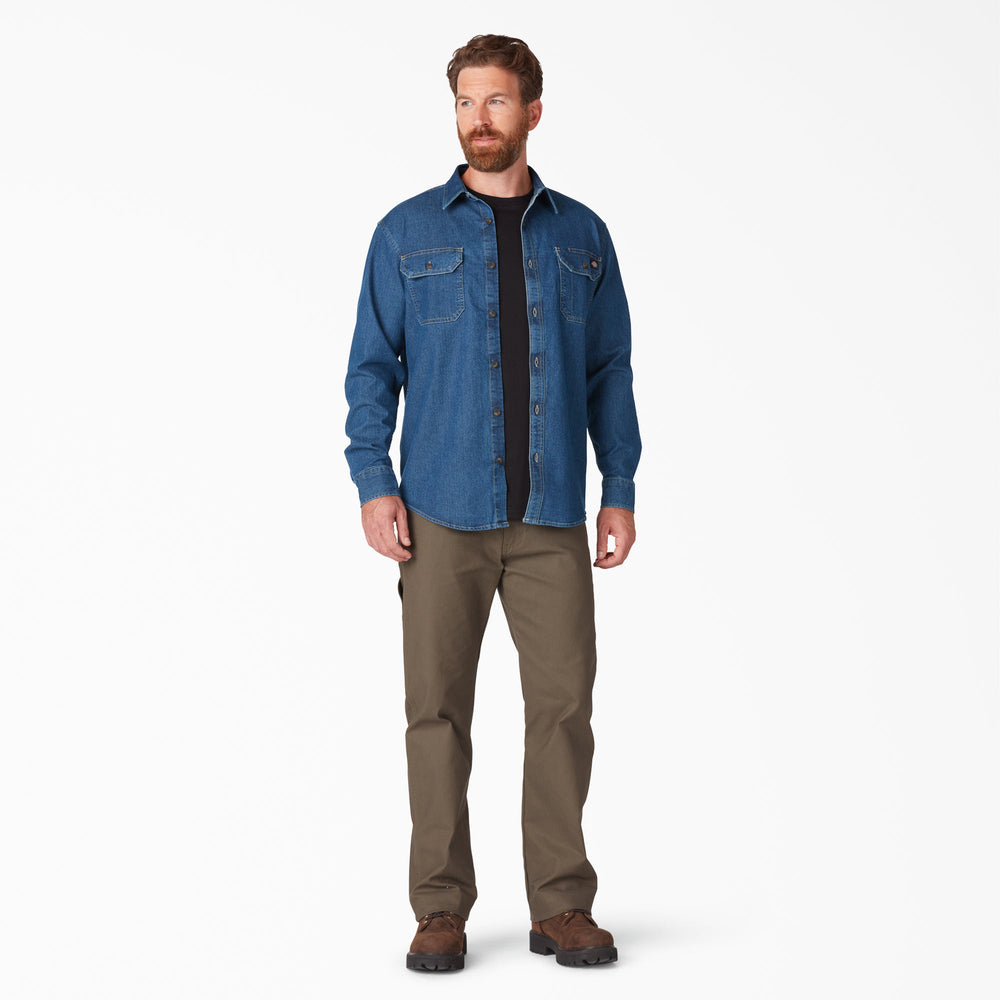 Men - Dickies FLEX Denim Long Sleeve Shirt