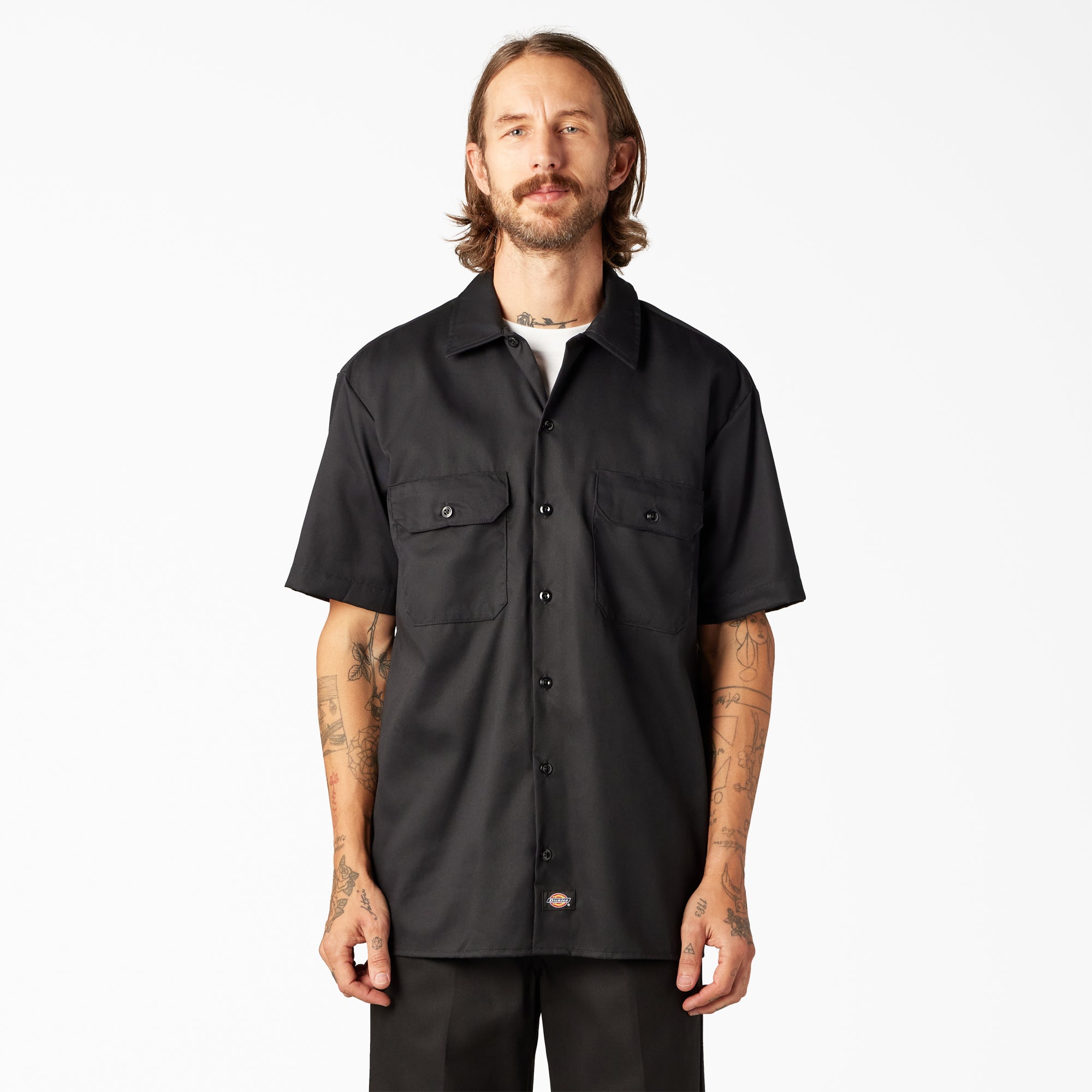 Men - Dickies FLEX Relaxed Fit Short Sleeve Work Shirt