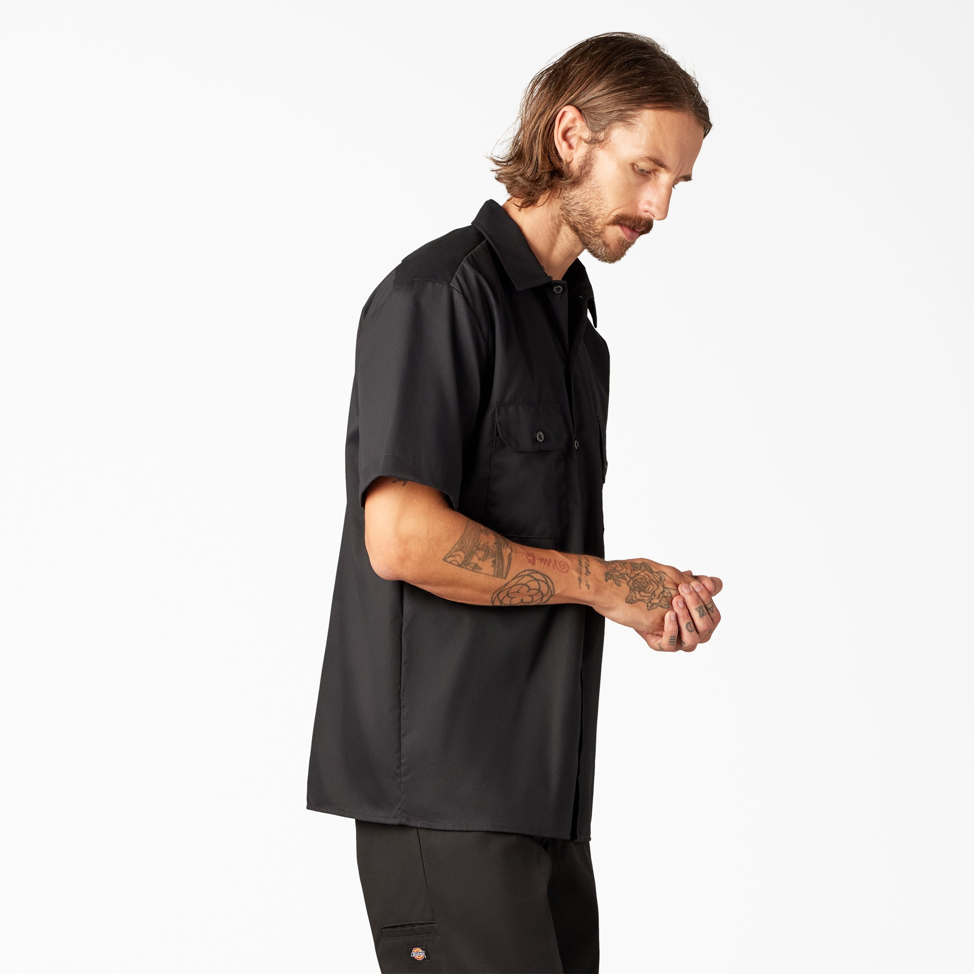 Men - Dickies FLEX Relaxed Fit Short Sleeve Work Shirt