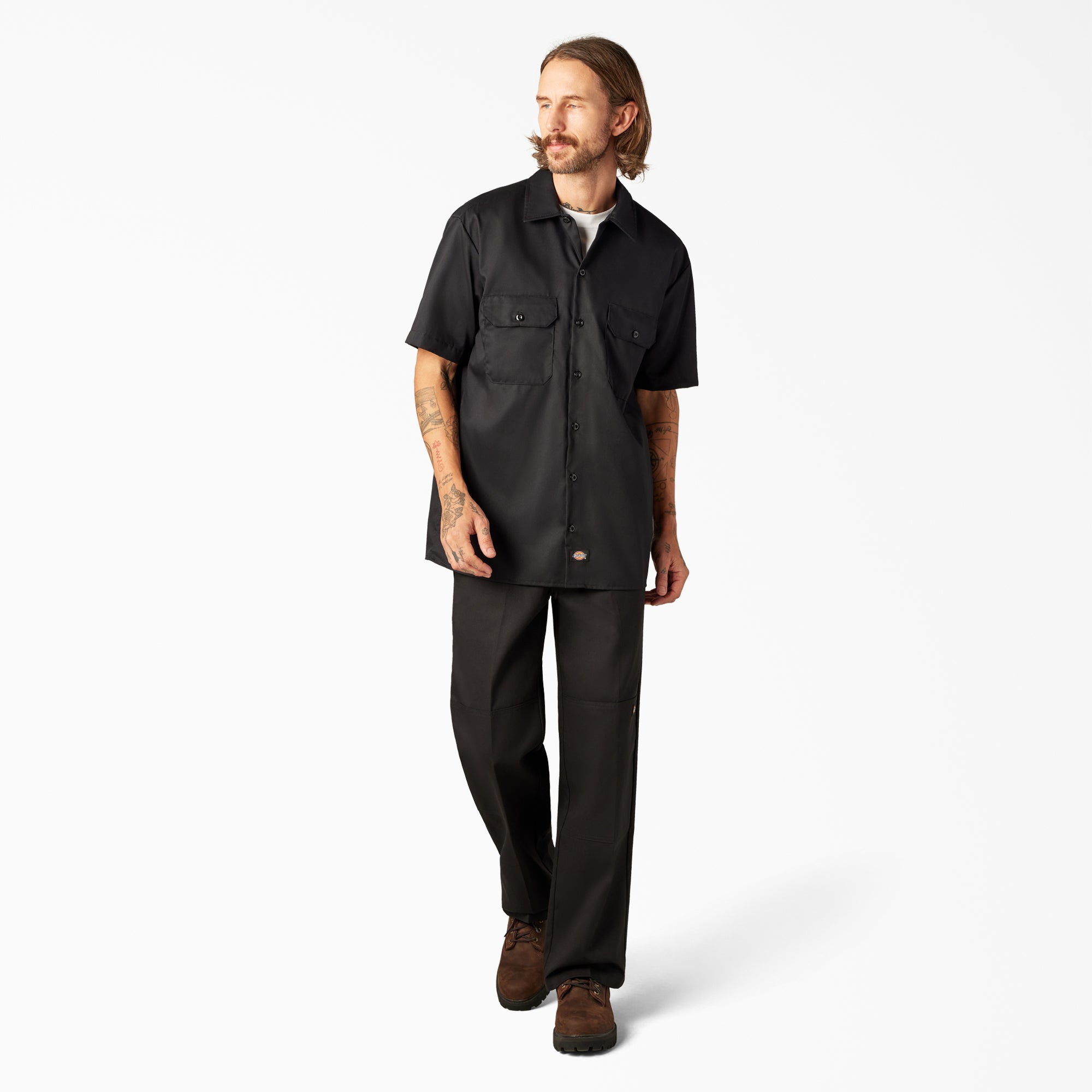 Men - Dickies FLEX Relaxed Fit Short Sleeve Work Shirt