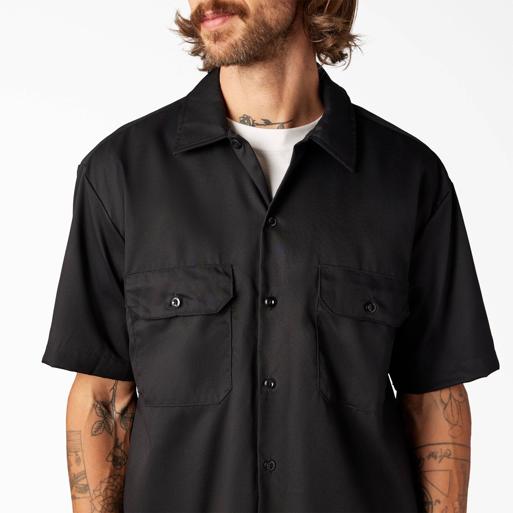 Men - Dickies FLEX Relaxed Fit Short Sleeve Work Shirt