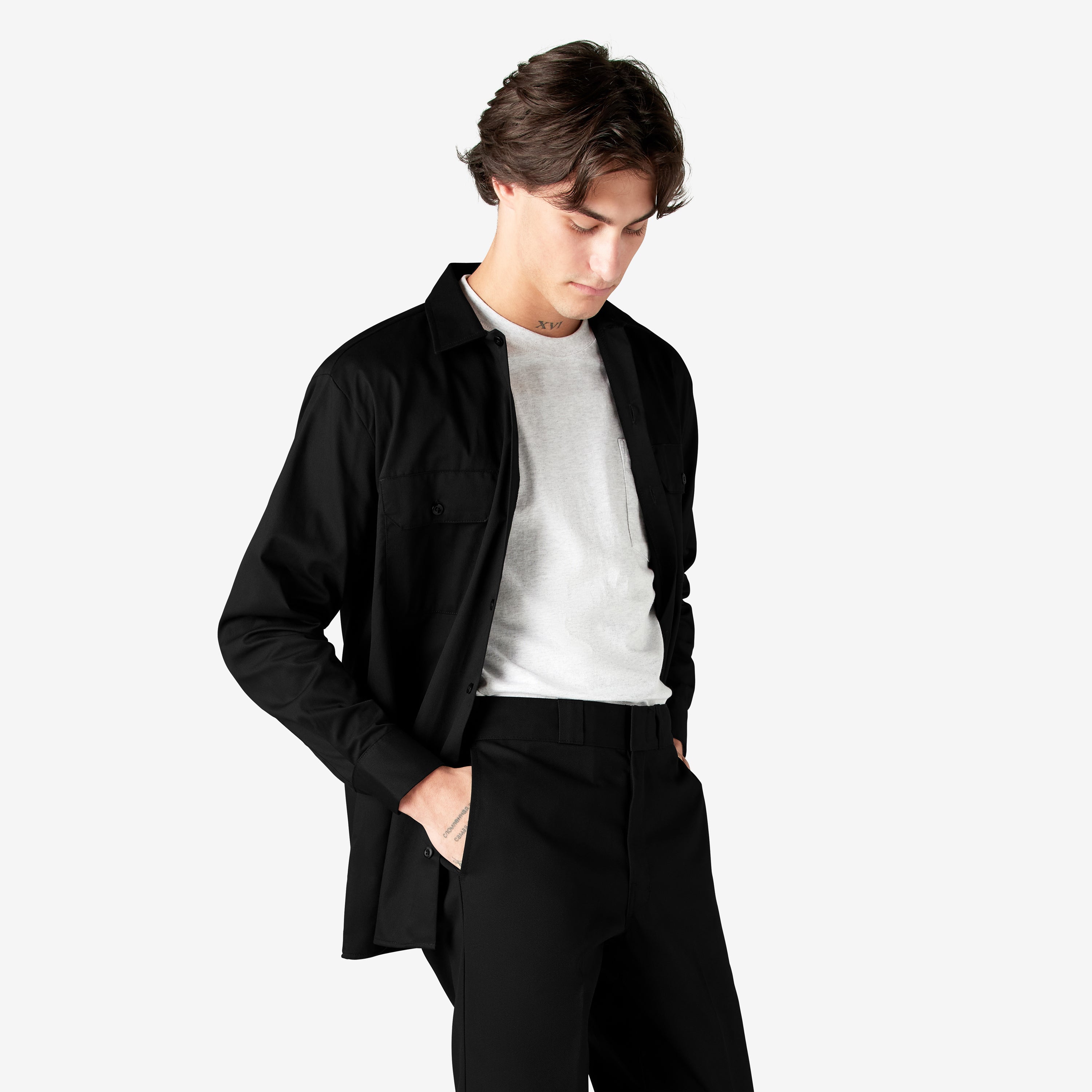 Men - Dickies Long Sleeve Work Shirt