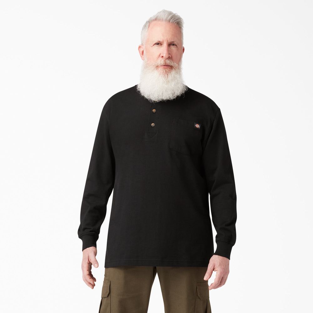 Men|Sale - Dickies Heavyweight Long Sleeve Henley T-Shirt