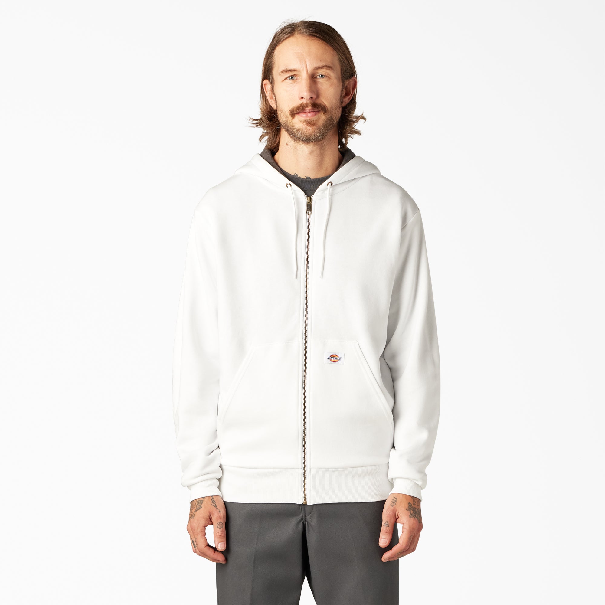 Men|Sale - Dickies Thermal Lined Fleece Zip Hoodie