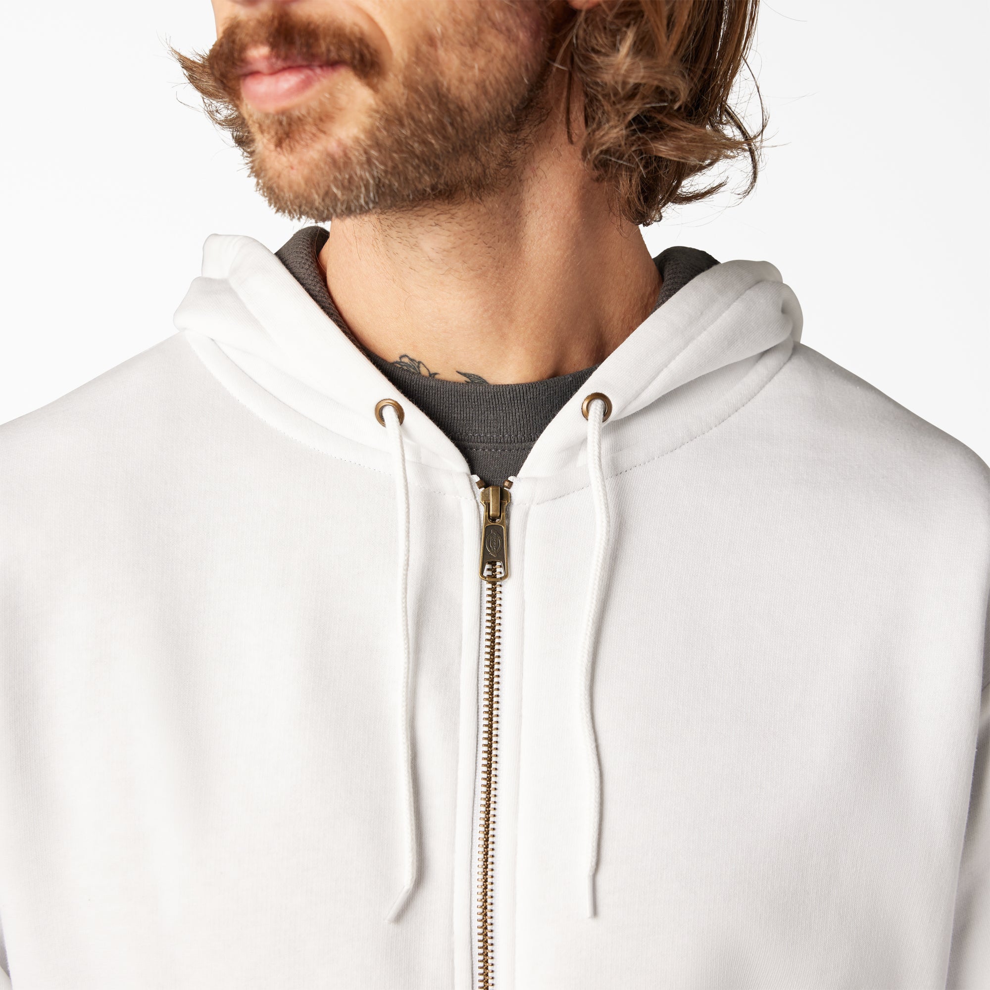 Men|Sale - Dickies Thermal Lined Fleece Zip Hoodie