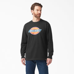 Men|Sale - Dickies Tri-Color Logo Graphic Long Sleeve T-Shirt