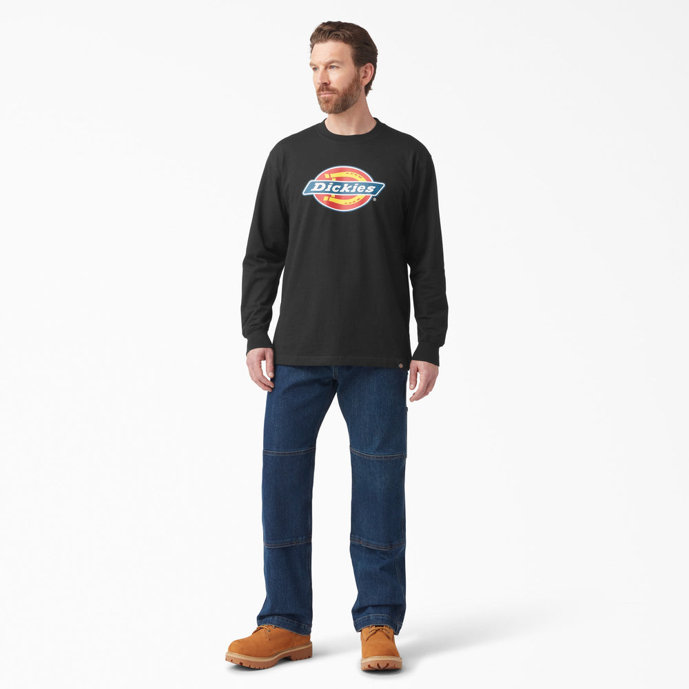 Men|Sale - Dickies Tri-Color Logo Graphic Long Sleeve T-Shirt