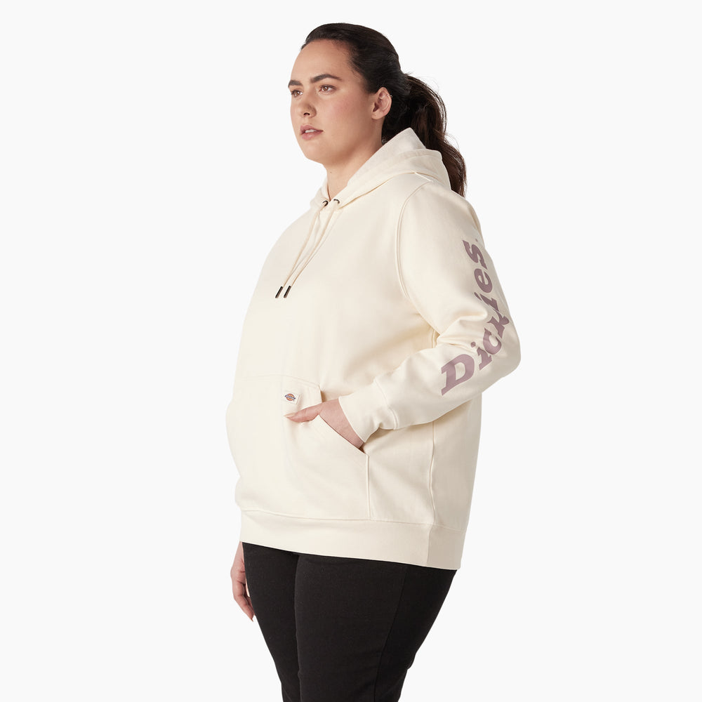 Women - Dickies Women's Plus Water Repellent Sleeve Logo Hoodie