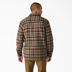 Men|Sale - Dickies Water Repellent Fleece-Lined Flannel Shirt Jacket