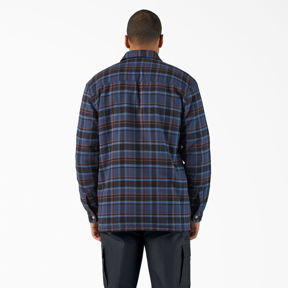 Men - Dickies Water Repellent Fleece-Lined Flannel Shirt Jacket