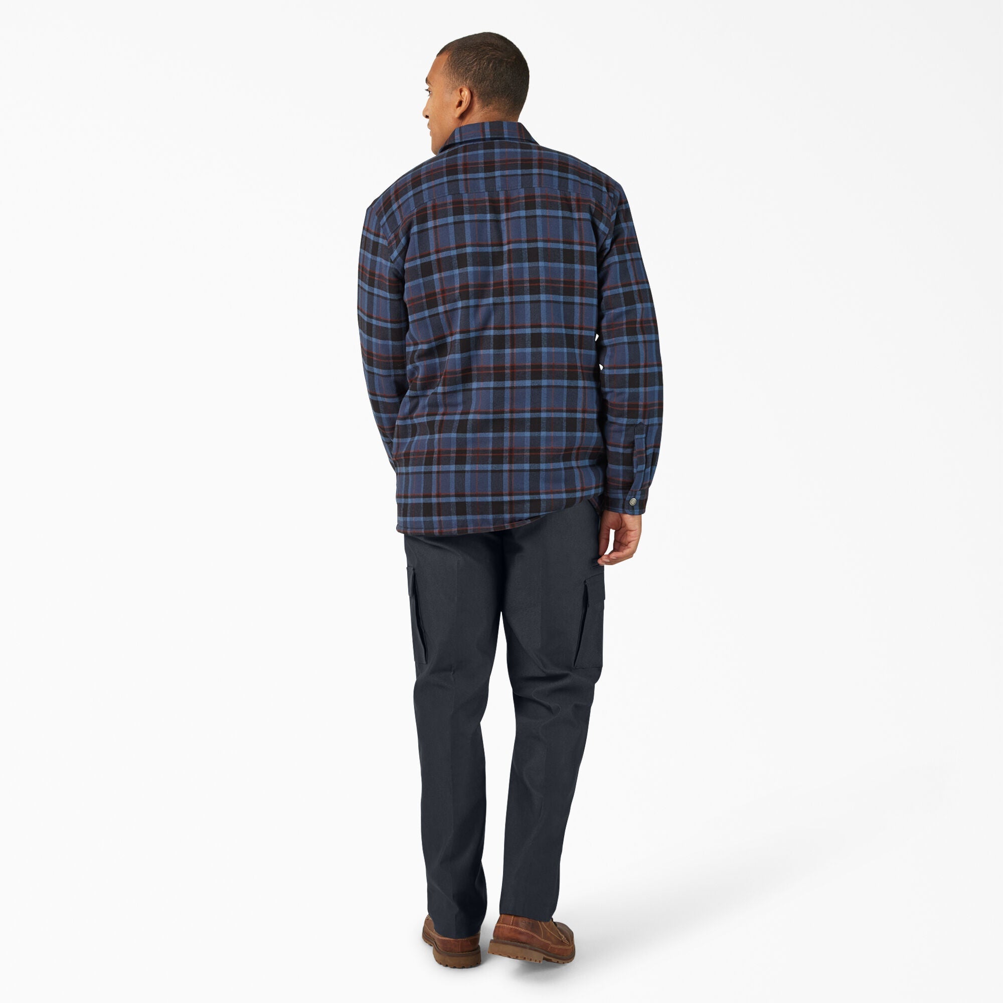 Men - Dickies Water Repellent Fleece-Lined Flannel Shirt Jacket