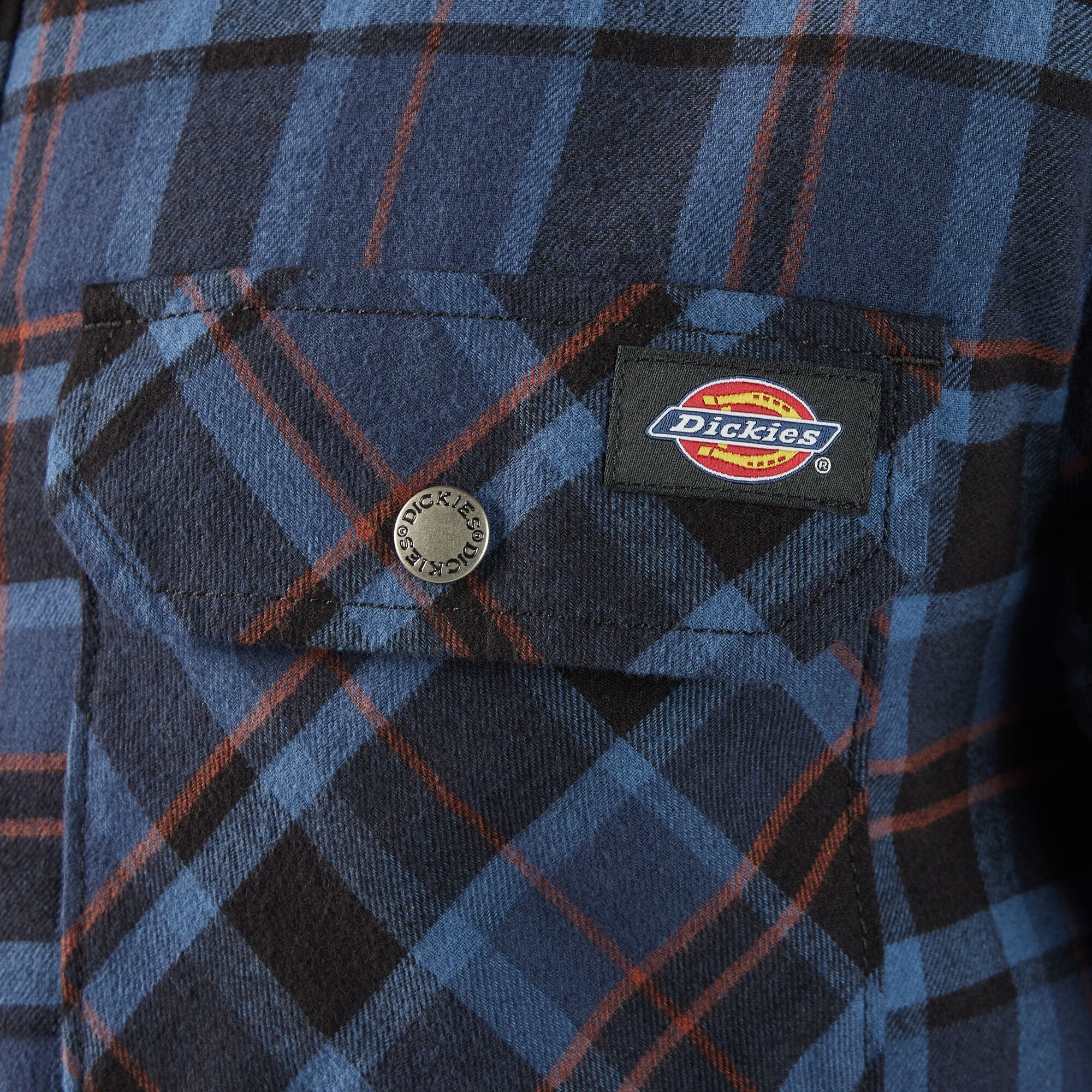 Men - Dickies Water Repellent Fleece-Lined Flannel Shirt Jacket