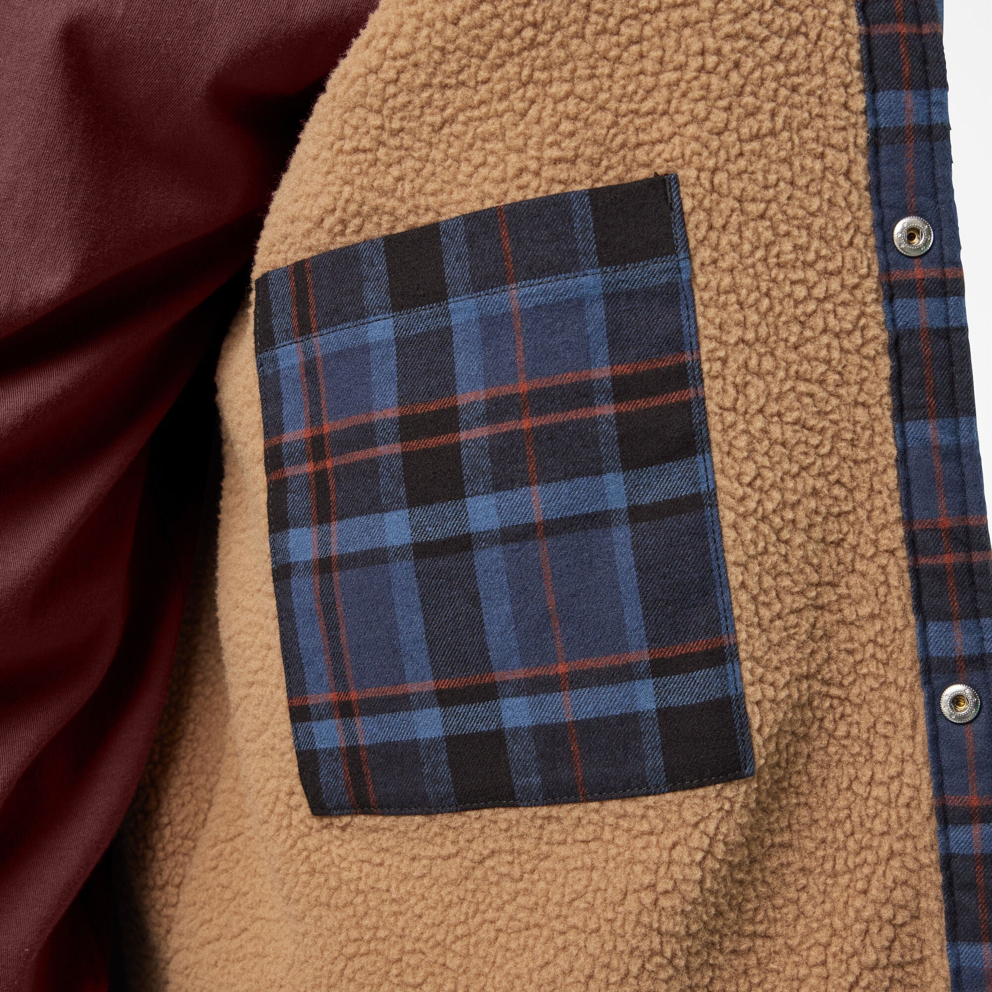 Men - Dickies Water Repellent Fleece-Lined Flannel Shirt Jacket