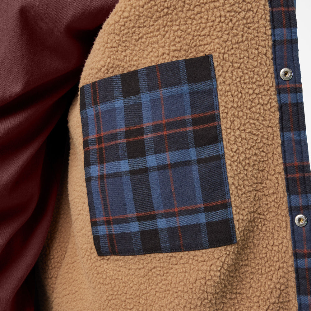 Men - Dickies Water Repellent Fleece-Lined Flannel Shirt Jacket