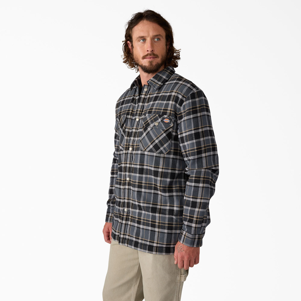 Men - Dickies Water Repellent Fleece-Lined Flannel Shirt Jacket