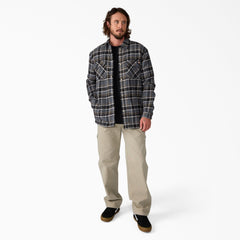 Men - Dickies Water Repellent Fleece-Lined Flannel Shirt Jacket