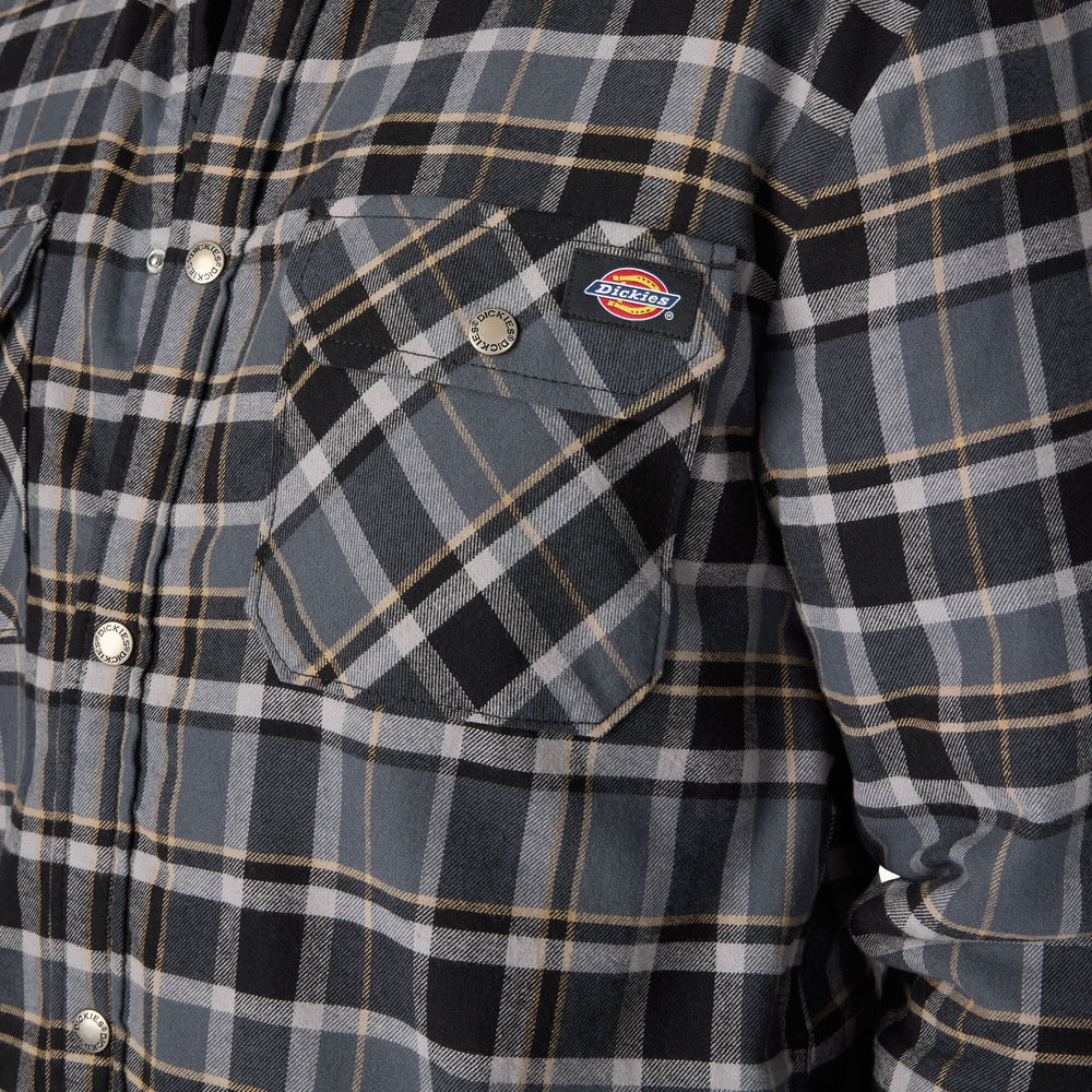 Men - Dickies Water Repellent Fleece-Lined Flannel Shirt Jacket