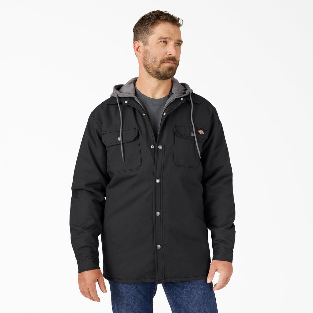 Men - Dickies Water Repellent Duck Hooded Shirt Jacket