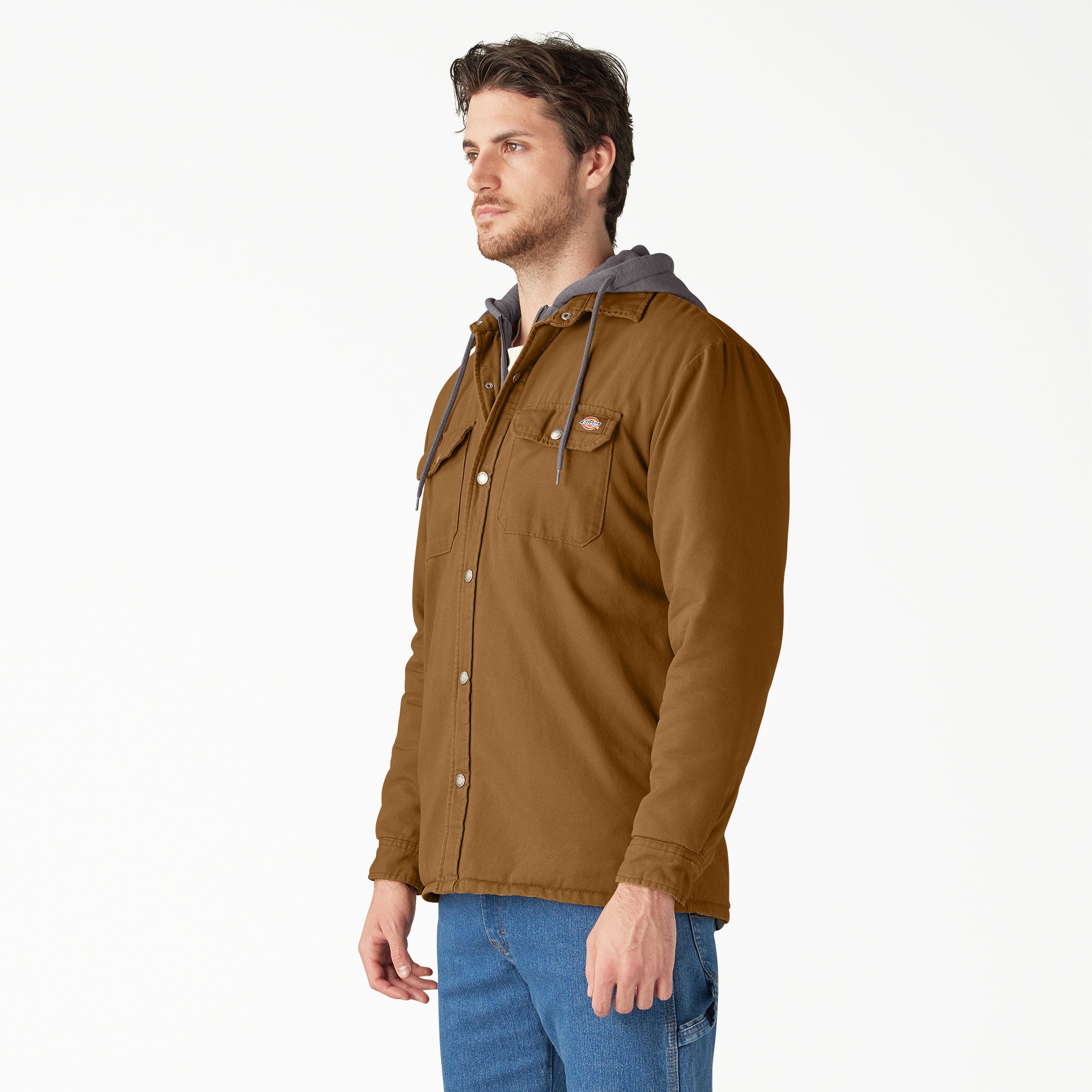 Sale - Dickies Water Repellent Duck Hooded Shirt Jacket