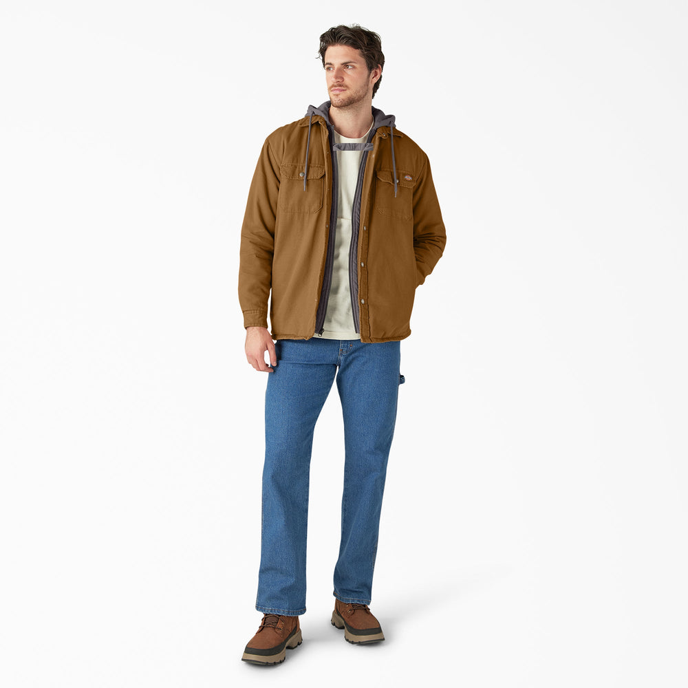Sale - Dickies Water Repellent Duck Hooded Shirt Jacket